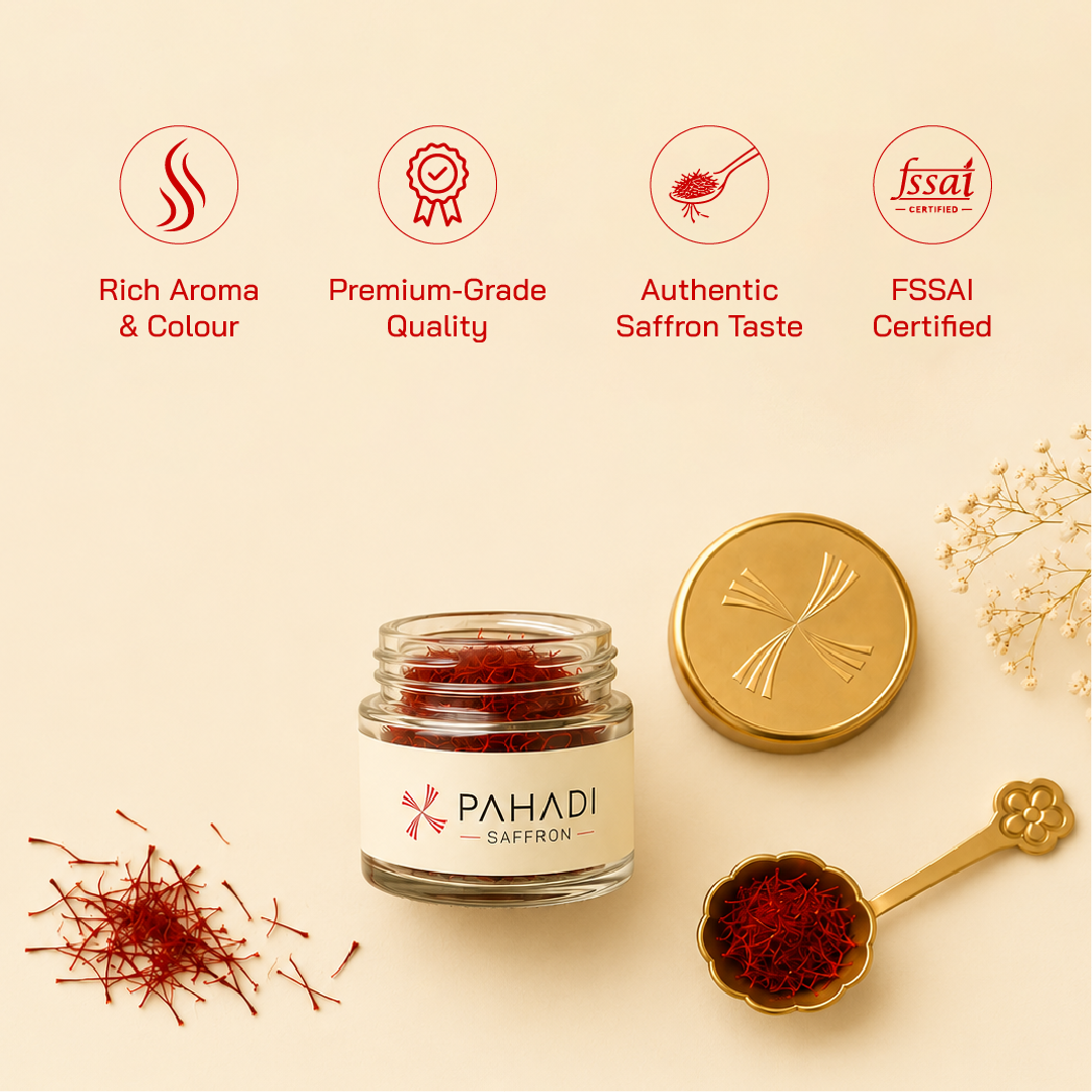 Premium Saffron quality detail shot
